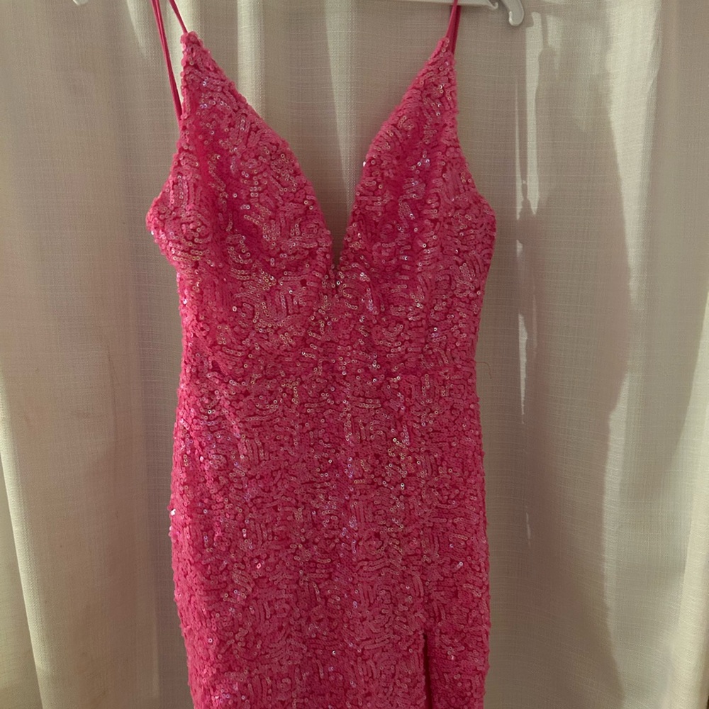 Lucy in the Sky pink sparkly dress worn once